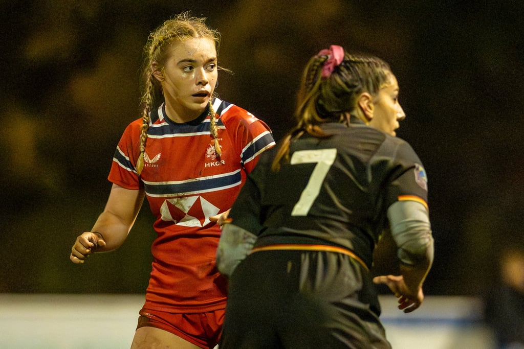 Elsie Hulme (left) impressed her Hong Kong teammates with her work-rate. Photo: HKCR Elsie Hulme (left) impressed her Hong Kong teammates with her work-rate. Photo: HKCR