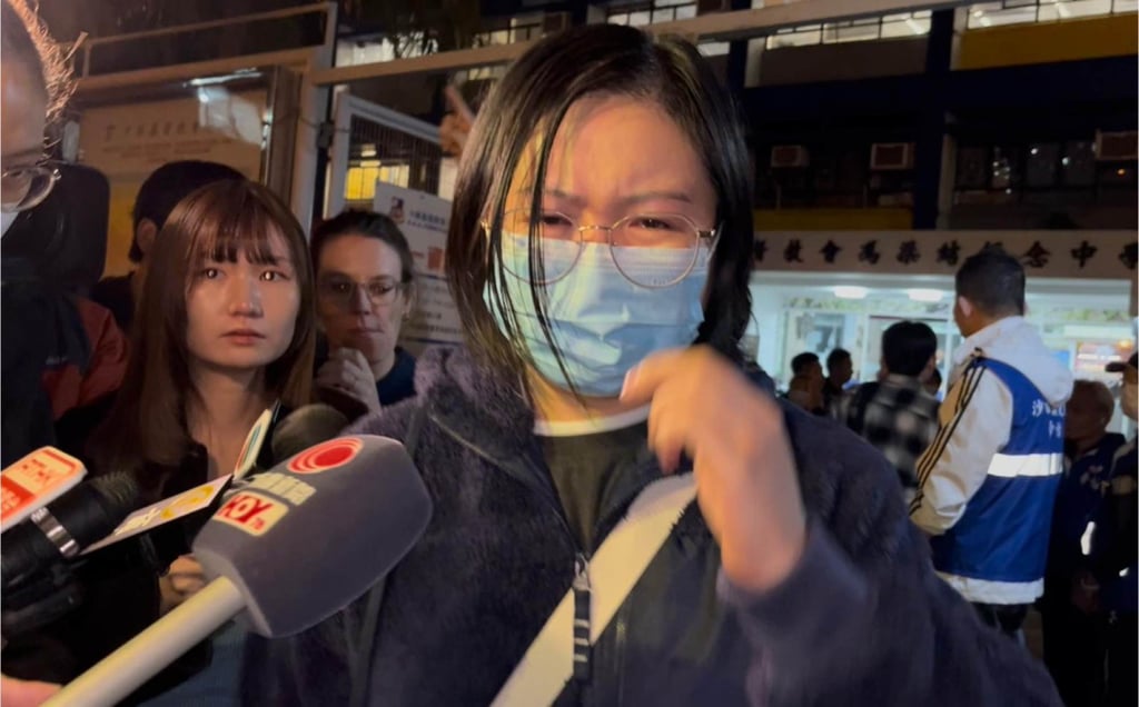 Winnie Hui broke down upon hearing her baby had died in the fire. Photo: Matthew Cheng