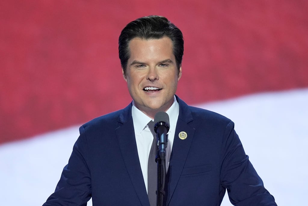 Matt Gaetz is an American politician said to have gone for the “Mar-a-Lago” aesthetic. Photo: AP