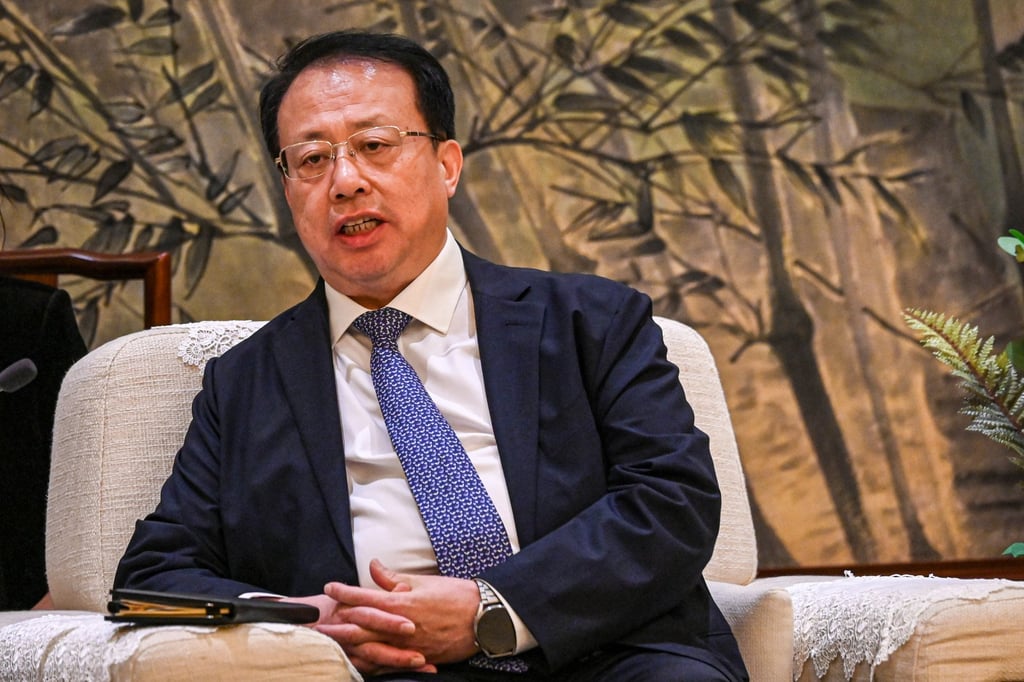 Shanghai Mayor Gong Zheng launched the commodities firm on Thursday. Photo: EPA Shanghai Mayor Gong Zheng launched the commodities firm on Thursday. Photo: EPA