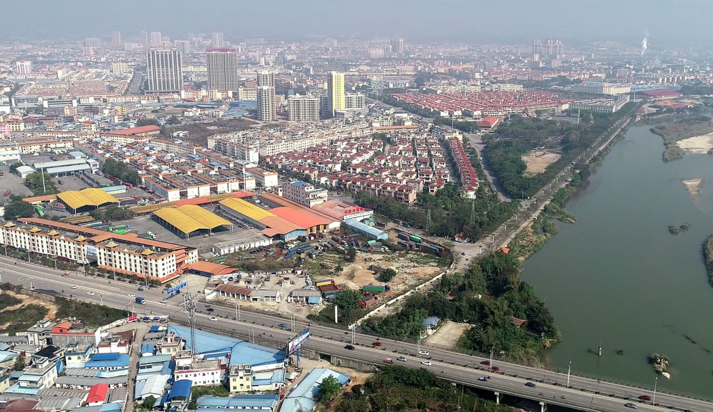 The city of Ruili in southwest China’s Yunnan province, a land port on the China-Myanmar border. Photo: Xinhua The city of Ruili in southwest China’s Yunnan province, a land port on the China-Myanmar border. Photo: Xinhua