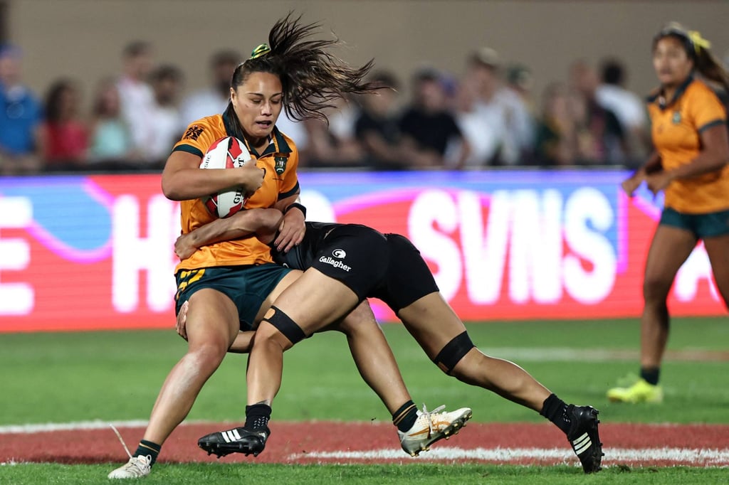 In the women’s final, New Zealand beat Australia 29-14. Photo: AFP