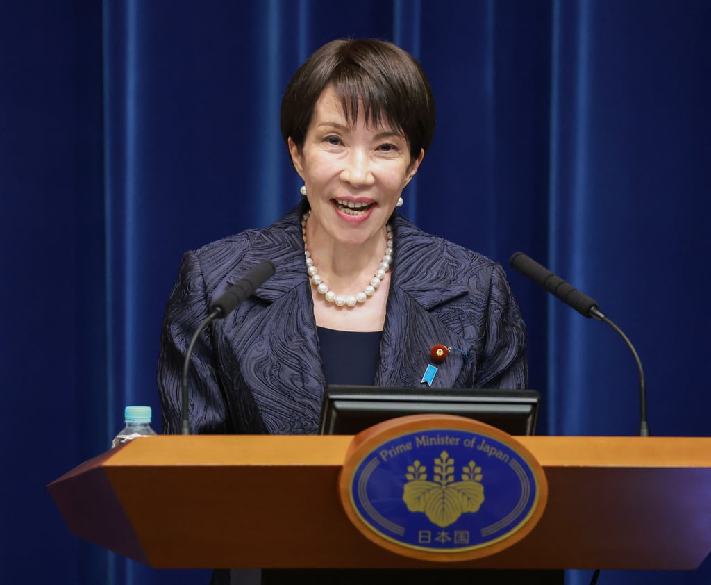 Prime Minister Sanae Takaichi said Japan would lift defence spending to 2 per cent of GDP by March – well ahead of her party’s earlier timelines. Photo: AFP Prime Minister Sanae Takaichi said Japan would lift defence spending to 2 per cent of GDP by March – well ahead of her party’s earlier timelines. Photo: AFP
