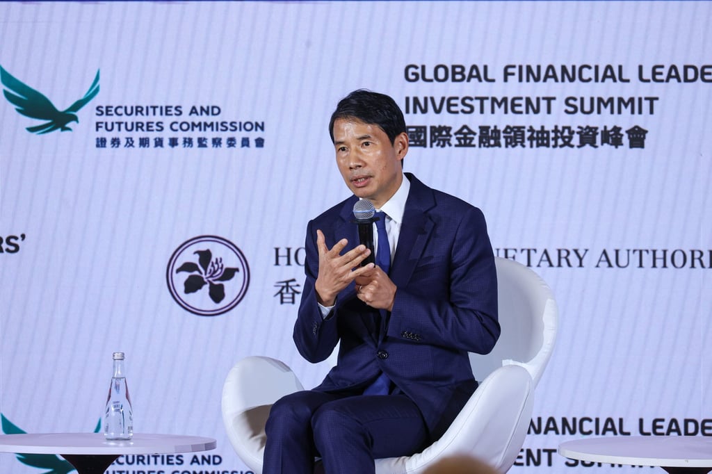 Fred Hu of Primavera Capital speaks at last month’s Global Financial Leaders’ Investment Summit in Hong Kong. Photo: Edmond So