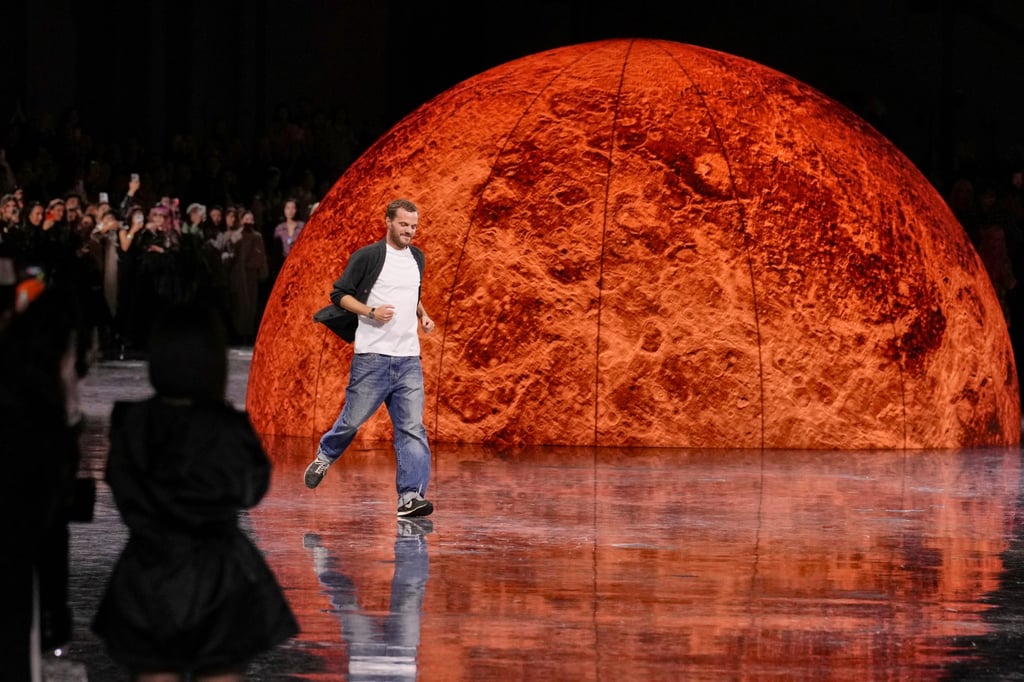 Matthieu Blazy at the Chanel spring/summer 2026 show in Paris, in October. Photo: AP