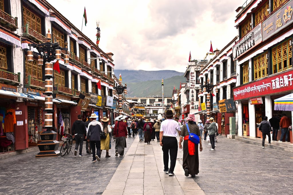Barkhor Circuit, or Barkhor Street, lies in the heart of Lhasa’s old town, serving as a busy market and a sacred pilgrimage route. Photo: Shutterstock