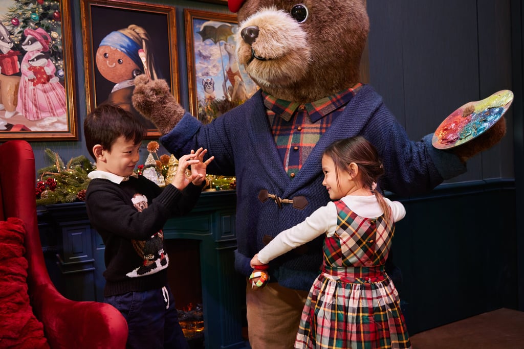 Theo’s Studio is lit by a Baccarat chandelier and features the character of Artist Bear Theo. Photo: Handout