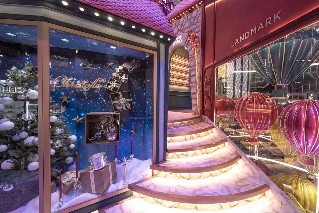 Attractions at the Christmas village include Christofle’s Silver Reverie, displaying elegant French silverwork. Photo: Handout