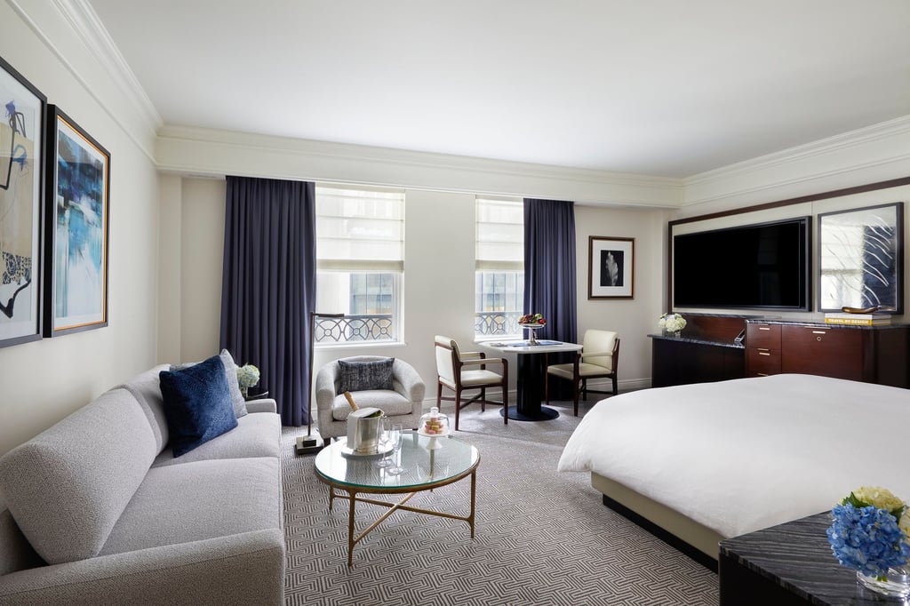 A beautifully appointed junior suite at The Peninsula New York. Photo: Handout A beautifully appointed junior suite at The Peninsula New York. Photo: Handout