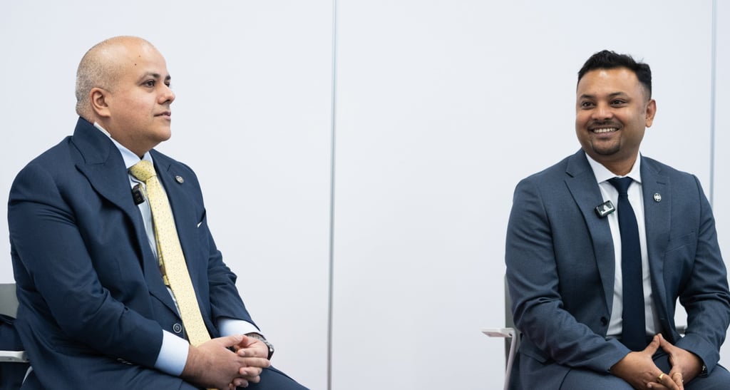 The Hong Kong Jockey Club’s Paul Hotchan (left), head of talent acquisition, and Abhishek Sengupta, senior technical manager for IT major incident recovery. The Hong Kong Jockey Club’s Paul Hotchan (left), head of talent acquisition, and Abhishek Sengupta, senior technical manager for IT major incident recovery.