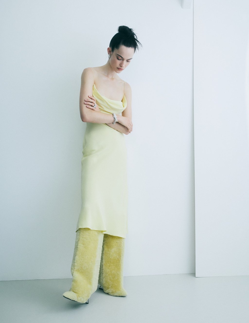 Dress, boots: Balmain Dress, boots: Balmain