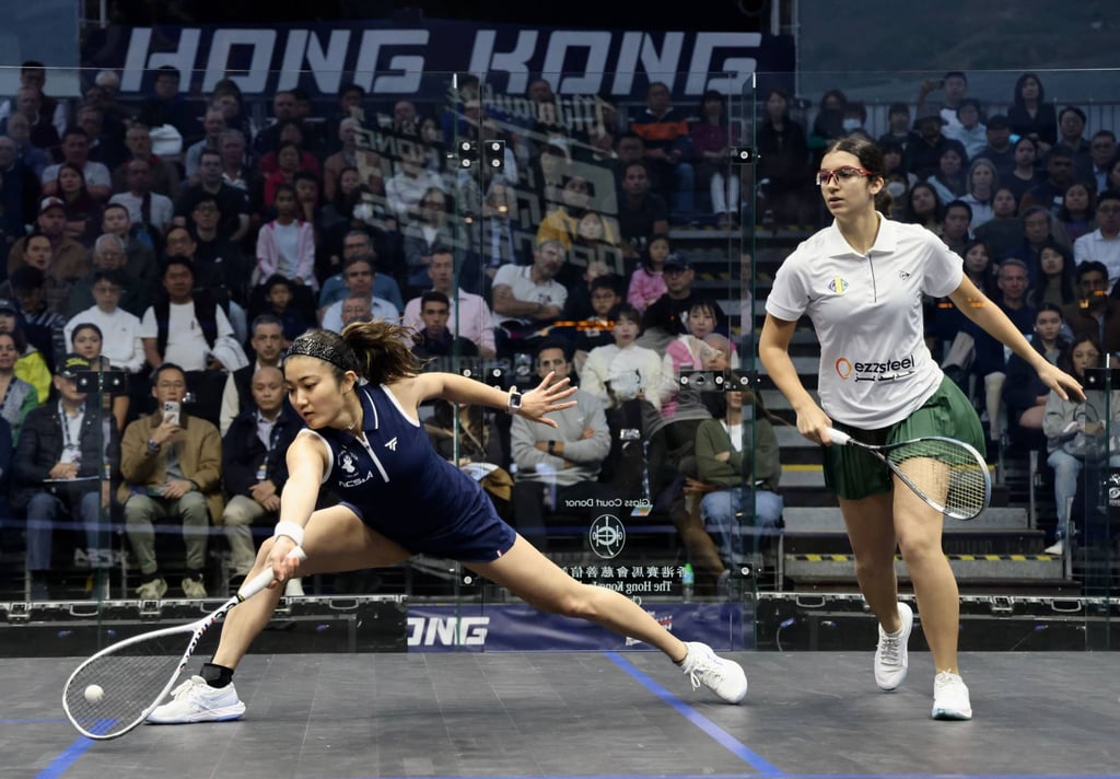 Satomi Watanabe (left) avenged defeat by Amina Orfi in last month’s China Open. Photo: Jonathan Wong Satomi Watanabe (left) avenged defeat by Amina Orfi in last month’s China Open. Photo: Jonathan Wong