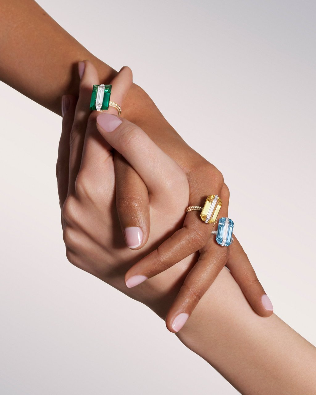 Rings from the Boghossian Inlay collection. Photo: Handout