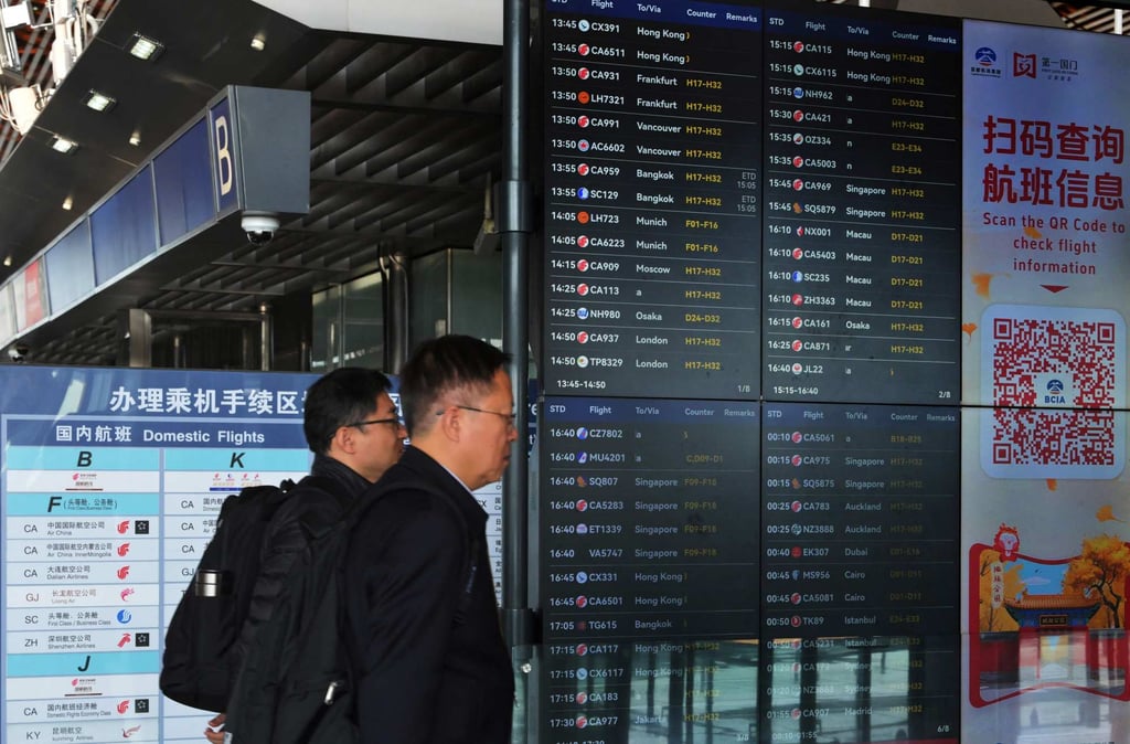 More than 1,900 flights from China to Japan scheduled in December have been cancelled, according to CCTV. Photo: AFP
