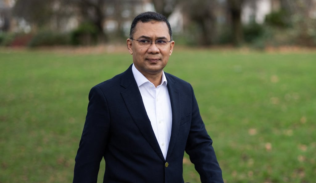 Tarique Rahman, de facto leader of the Bangladesh Nationalist Party, in London in 2023. He remains in self-imposed exile despite expectations he would return after Sheikh Hasina’s ousting. Photo: AFP