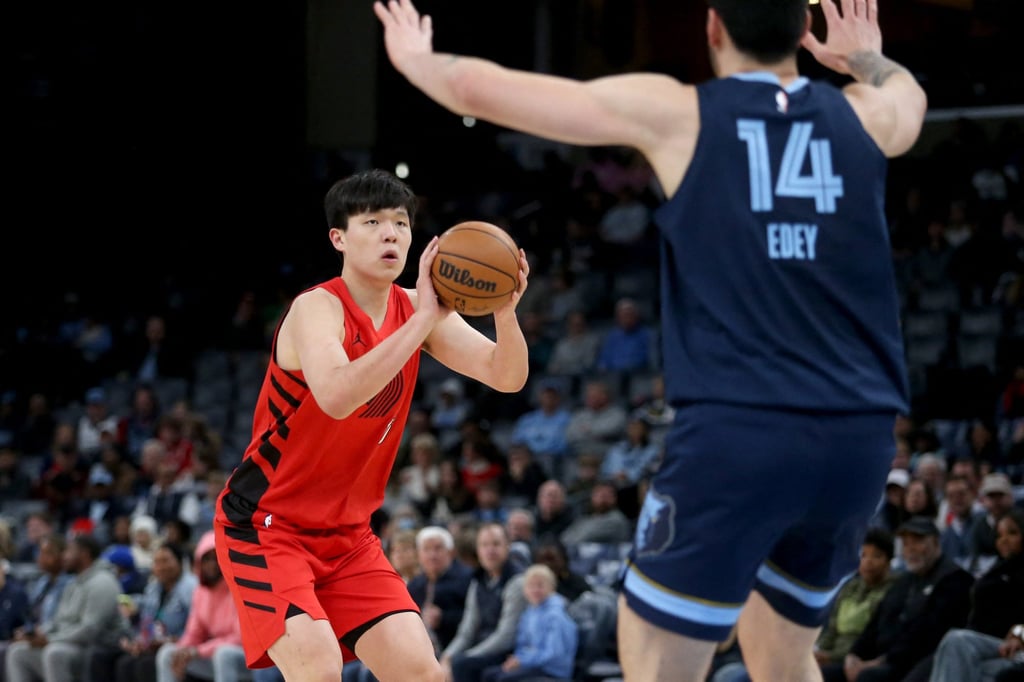 Yang Hansen shoots for three points during the first quarter. Photo: Imagn Images via Reuters Connect Yang Hansen shoots for three points during the first quarter. Photo: Imagn Images via Reuters Connect