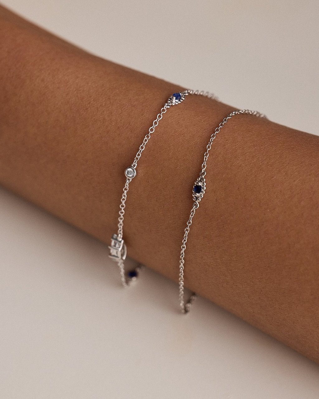 Class A Jewellers Evil Eye Bracelets in white gold. Photo: Handout