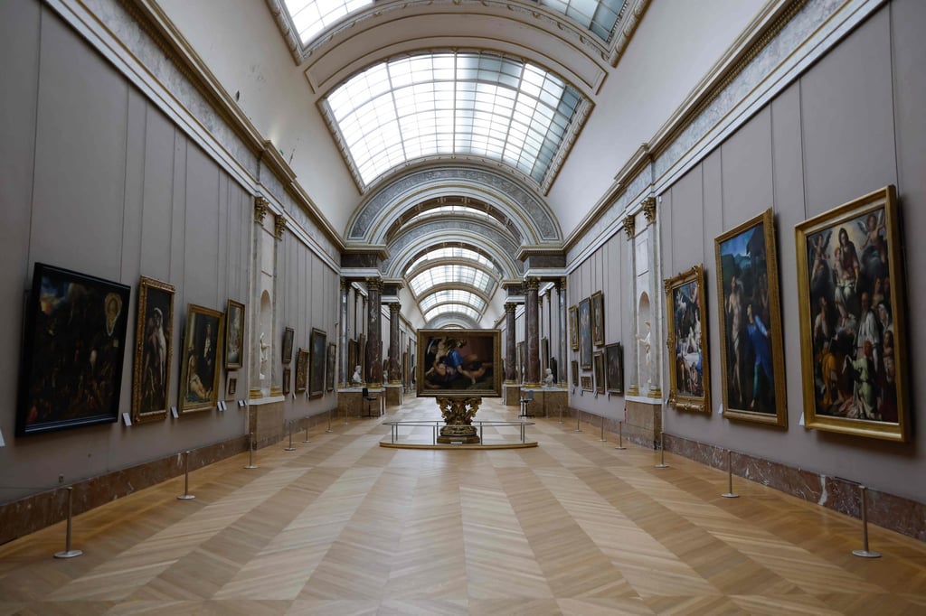 The ‘Grande Galerie’ in the Louvre museum. Photo: AFP