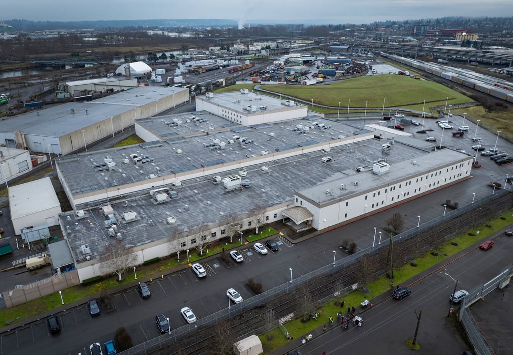 The Northwest ICE Processing Centre in Tacoma, Washington, pictured last year. Photo: The Seattle Times/TNS The Northwest ICE Processing Centre in Tacoma, Washington, pictured last year. Photo: The Seattle Times/TNS