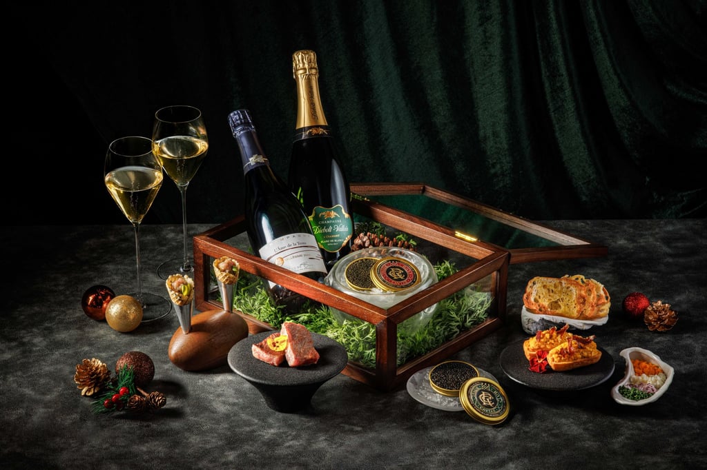 New World Millennium Hong Kong Hotel is offering an exclusive champagne and caviar pairing. Photo: Handout