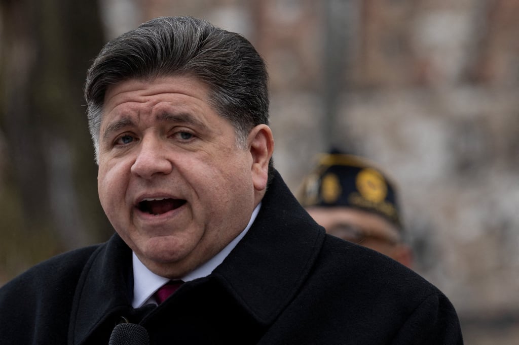 Illinois Governor J.B. Pritzker speaks during an event in Chicago in November. Photo: Reuters Illinois Governor J.B. Pritzker speaks during an event in Chicago in November. Photo: Reuters