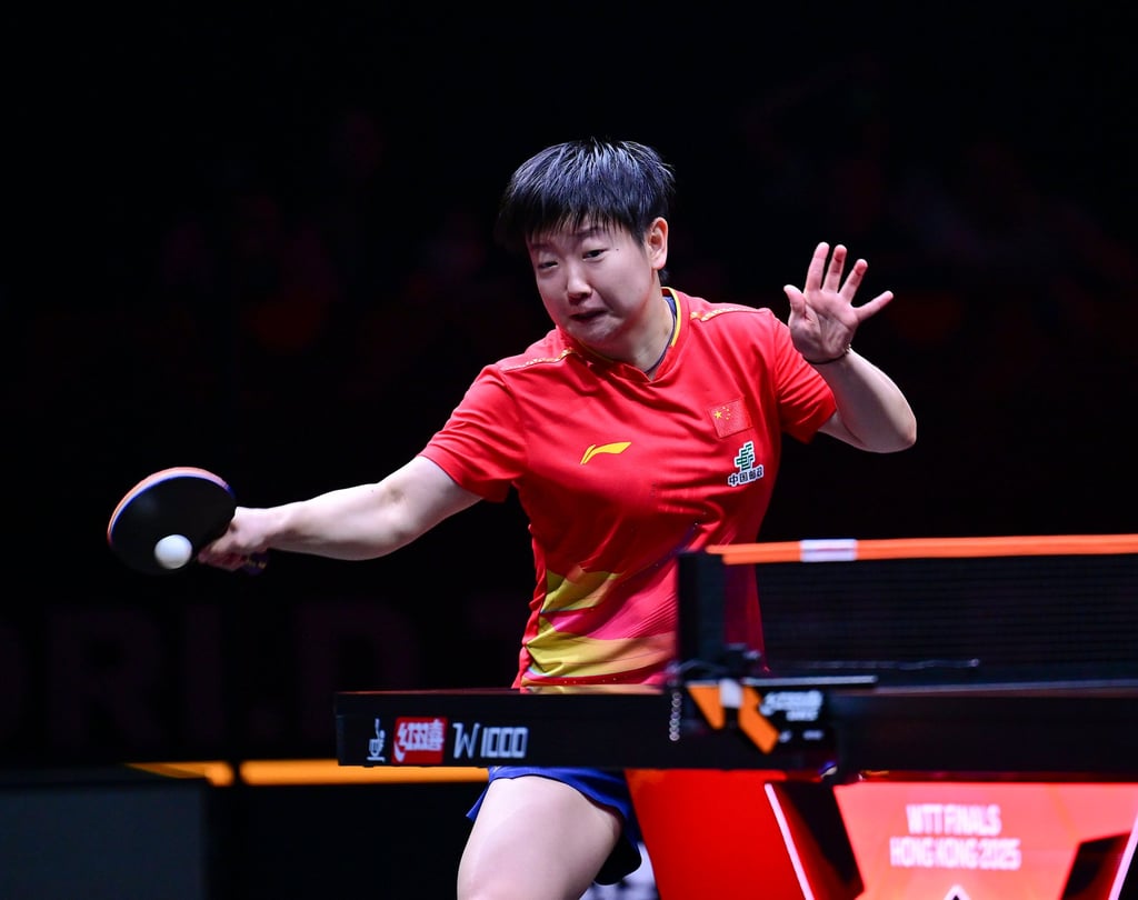 Sun Yingsha is on course for another doubles and singles triumph. Photo: Xinhua