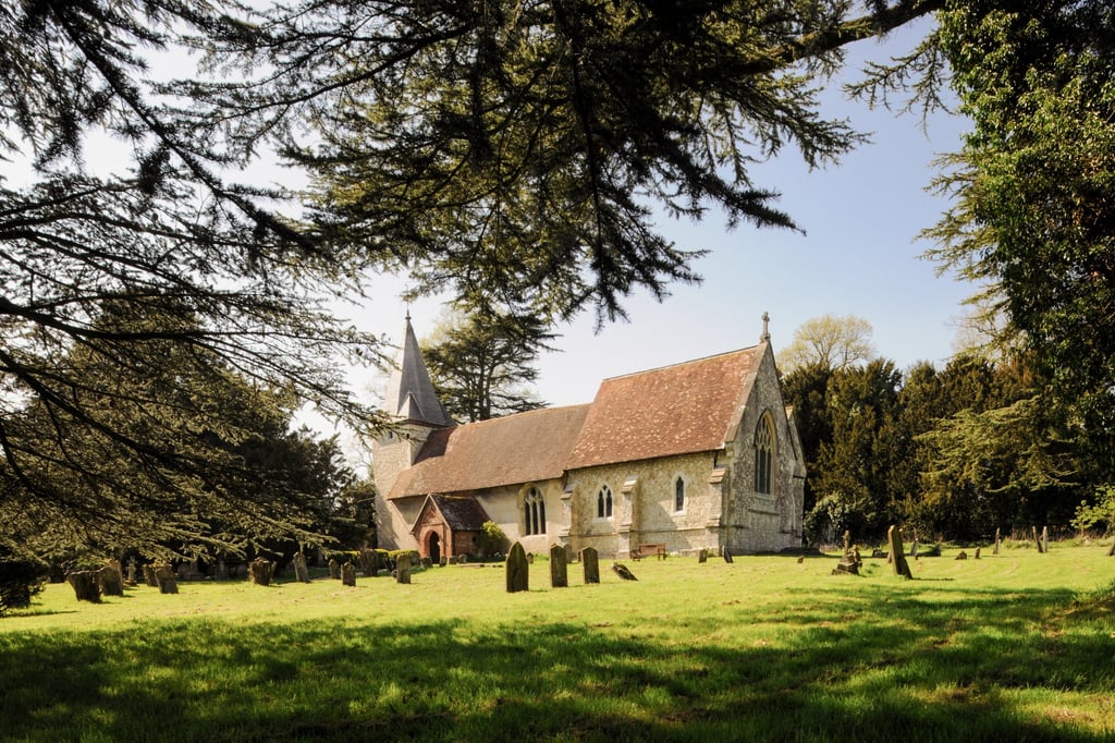 Steventon’s Church of St Nicholas, dating to around 1200, was where Austen’s father served as rector and where she worshipped for more than two decades Photo: courtesy Visit Hampshire
