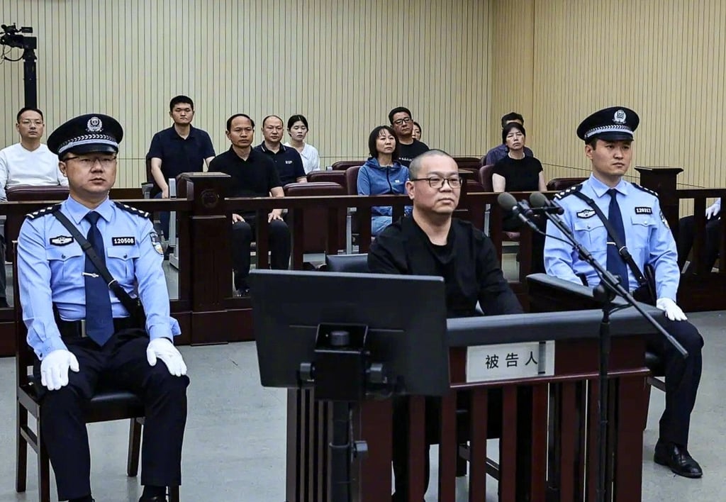 Bai Tianhui was tried and convicted last year. Photo: Weibo/ @最高人民检察院 Bai Tianhui was tried and convicted last year. Photo: Weibo/ @最高人民检察院