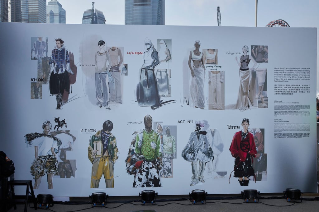 Examples of work by some of Asia’s designers on display at the Clockenflap site in Central, Hong Kong, in December. Photo: Handout Examples of work by some of Asia’s designers on display at the Clockenflap site in Central, Hong Kong, in December. Photo: Handout