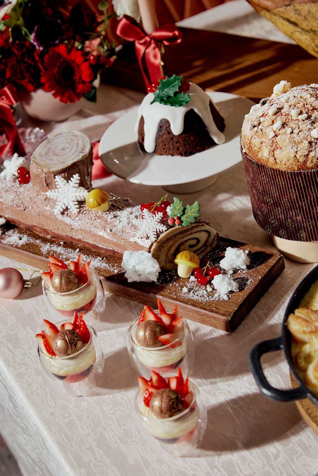 Christmas desserts at The Gallery at the Four Seasons. Photo: Handout