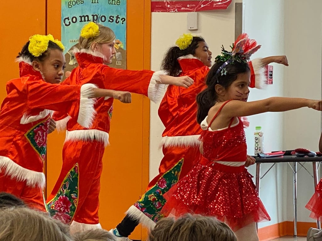 Students at Yu Ying Public Charter School in Washington perform a Chinese song and dance. The Congressional-Executive Commission on China’s annual report recommends introducing more Mandarin immersion programmes in the US. Photo: Yu Ying Public Charter School