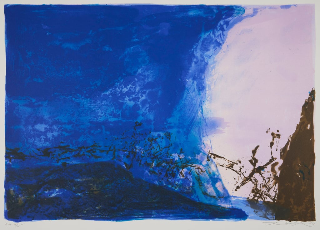 Untitled (1991), by Zao Wou-Ki, features in a retrospective of his work at M+. Photo: courtesy M+