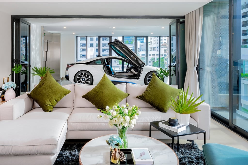 A “sky garage” in a luxury condominium in Bangkok. Photo: Richmont’s, Christie’s International Real Estate A “sky garage” in a luxury condominium in Bangkok. Photo: Richmont’s, Christie’s International Real Estate