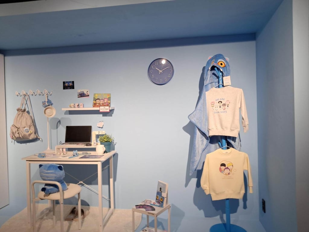 The pop-up includes a showroom with Derpy-inspired merchandise. Photo: The Korea Times The pop-up includes a showroom with Derpy-inspired merchandise. Photo: The Korea Times
