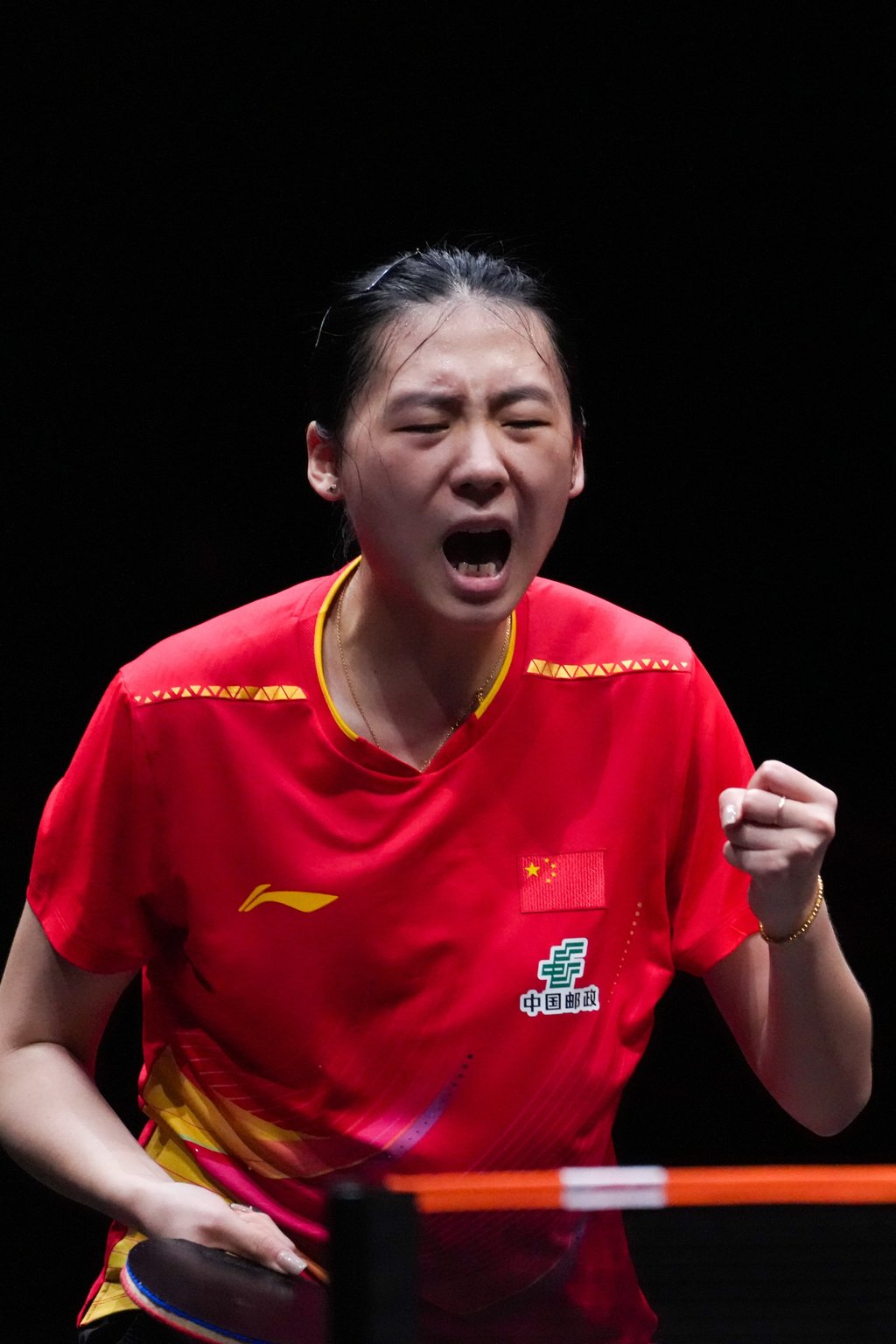 Chen Yi said the third game against Chen Xingtong was the turning point. Photo: Xinhua Chen Yi said the third game against Chen Xingtong was the turning point. Photo: Xinhua