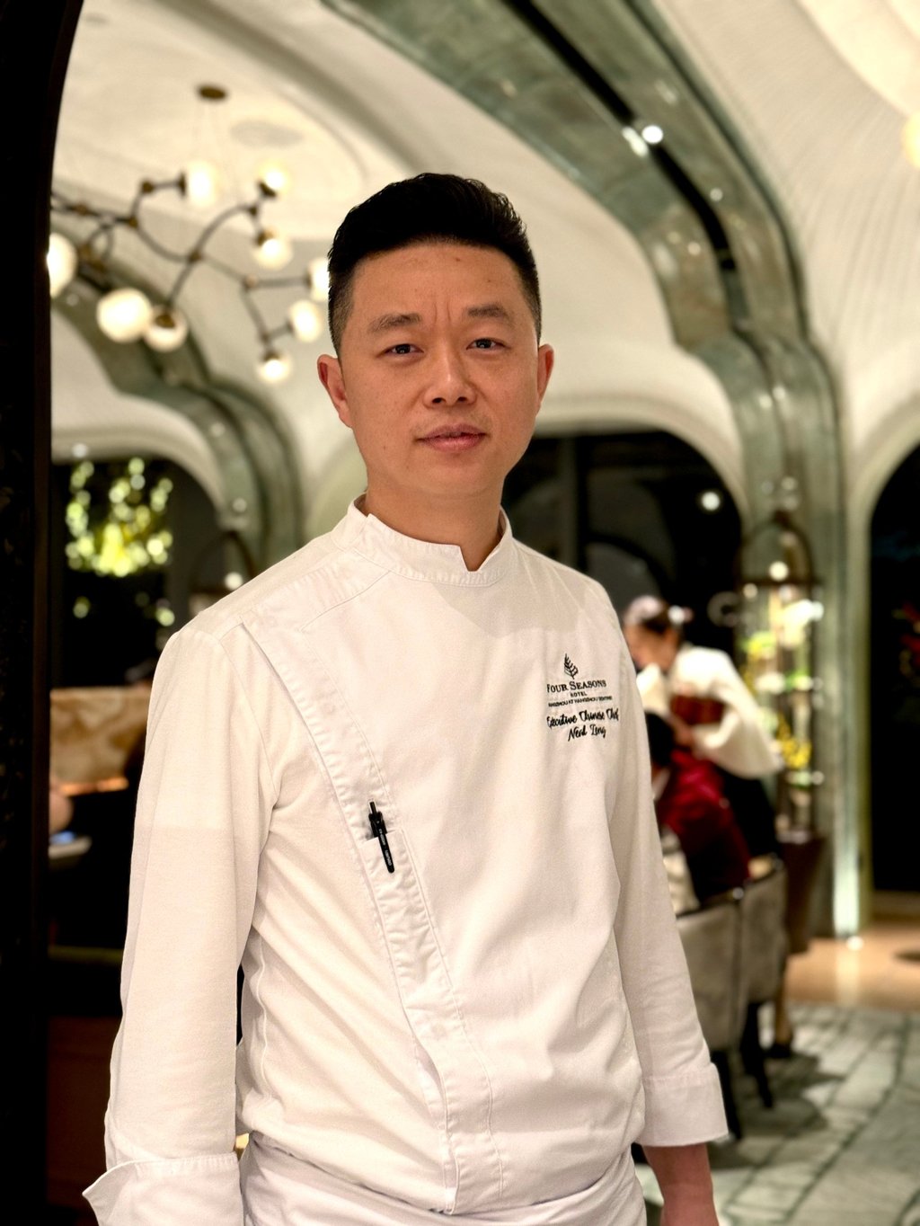 Song’s head chef Zeng Donghai worked under esteemed Hangzhou chef Wang Yong for 14 years. Photo: Evelyn Chen Song’s head chef Zeng Donghai worked under esteemed Hangzhou chef Wang Yong for 14 years. Photo: Evelyn Chen