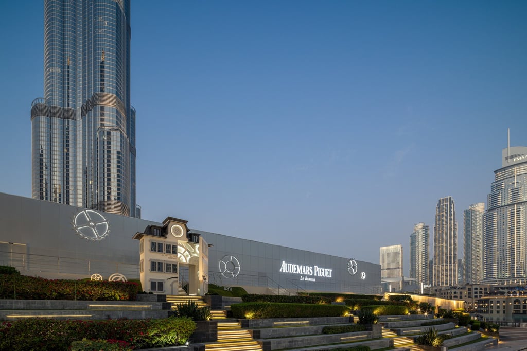 To enter the Dubai iteration of Audemars Piguet’s “House of Wonders” exhibition, guests passed through a rendition of the brand’s historic Le Brassus headquarters. Photo: Handout