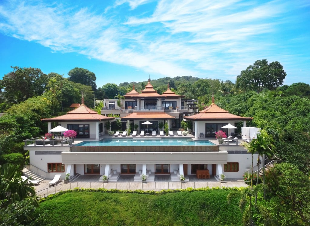 A six-bedroom villa with a private infinity pool. Photo: Handout A six-bedroom villa with a private infinity pool. Photo: Handout