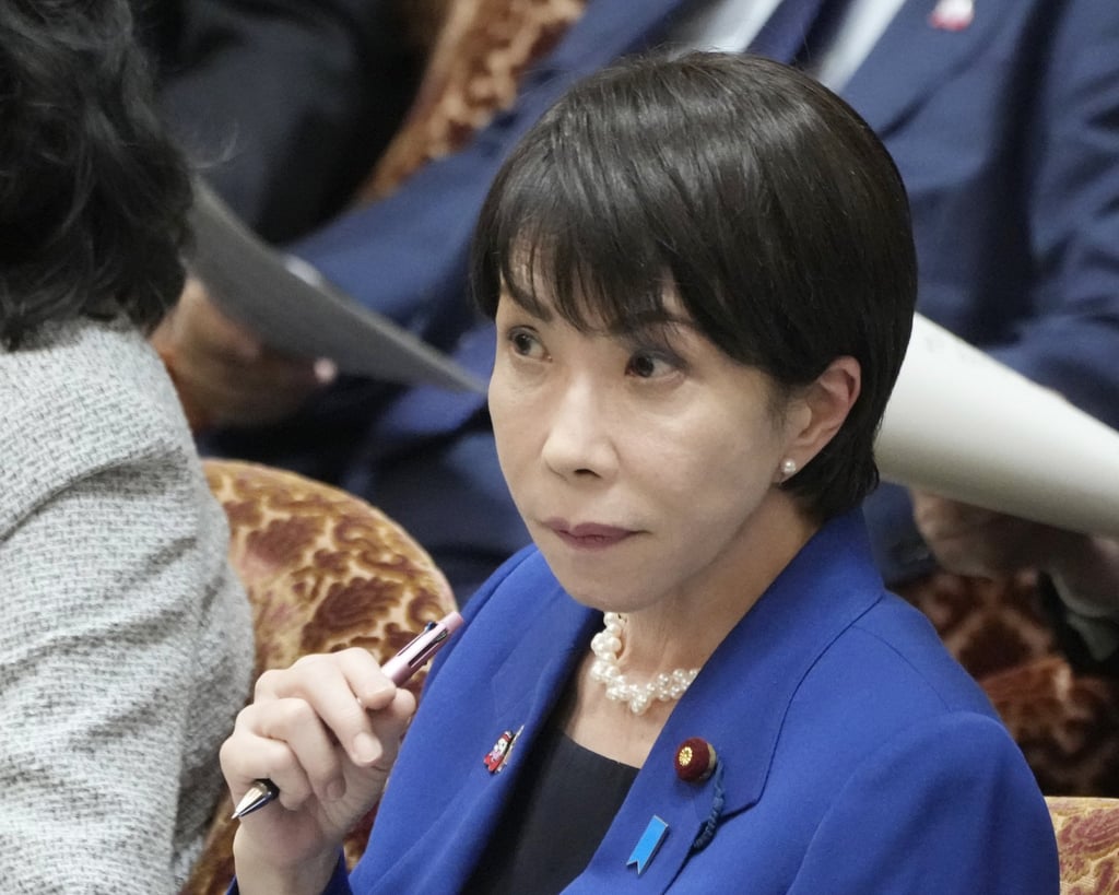 Japanese Prime Minister Sanae Takaichi listens to a question during a House of Representatives Budget Committee session in Tokyo last month. Photo: Kyodo Japanese Prime Minister Sanae Takaichi listens to a question during a House of Representatives Budget Committee session in Tokyo last month. Photo: Kyodo