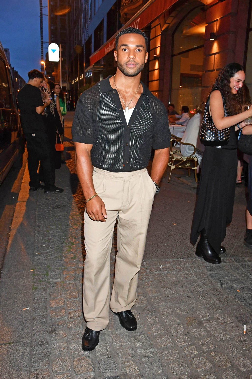 Lucien Laviscount at a Tommy Hilfiger x Zalando event in June, in Berlin. Photo: Getty Images