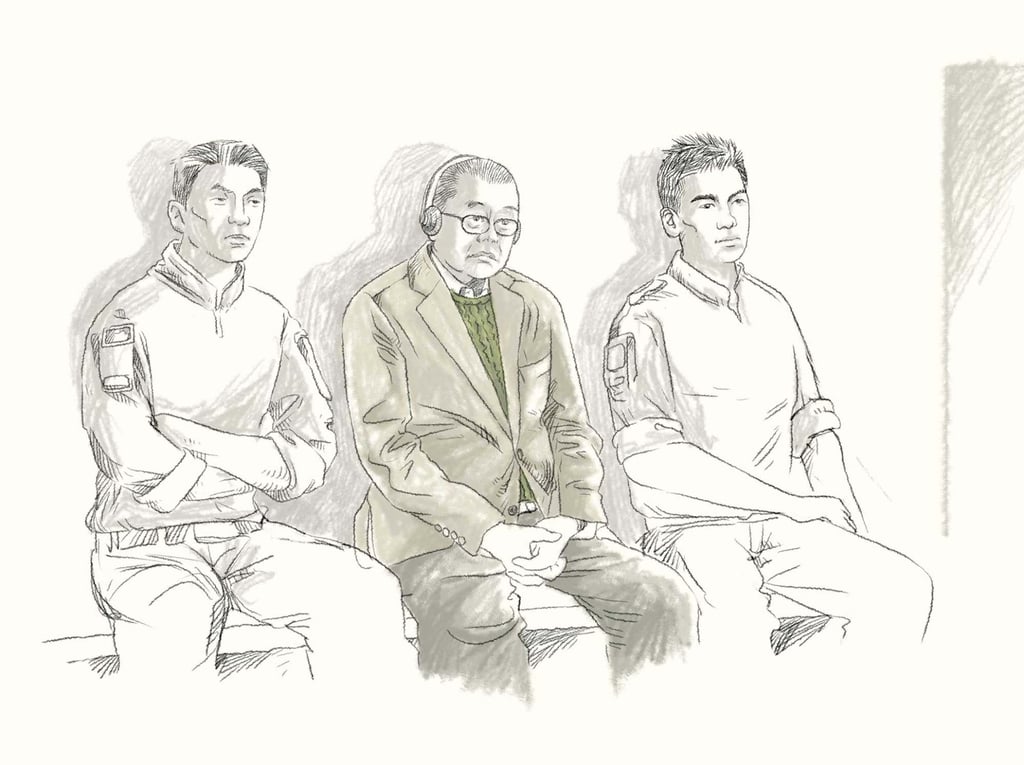 Jimmy Lai remained largely emotionless on Monday. Jimmy Lai remained largely emotionless on Monday.