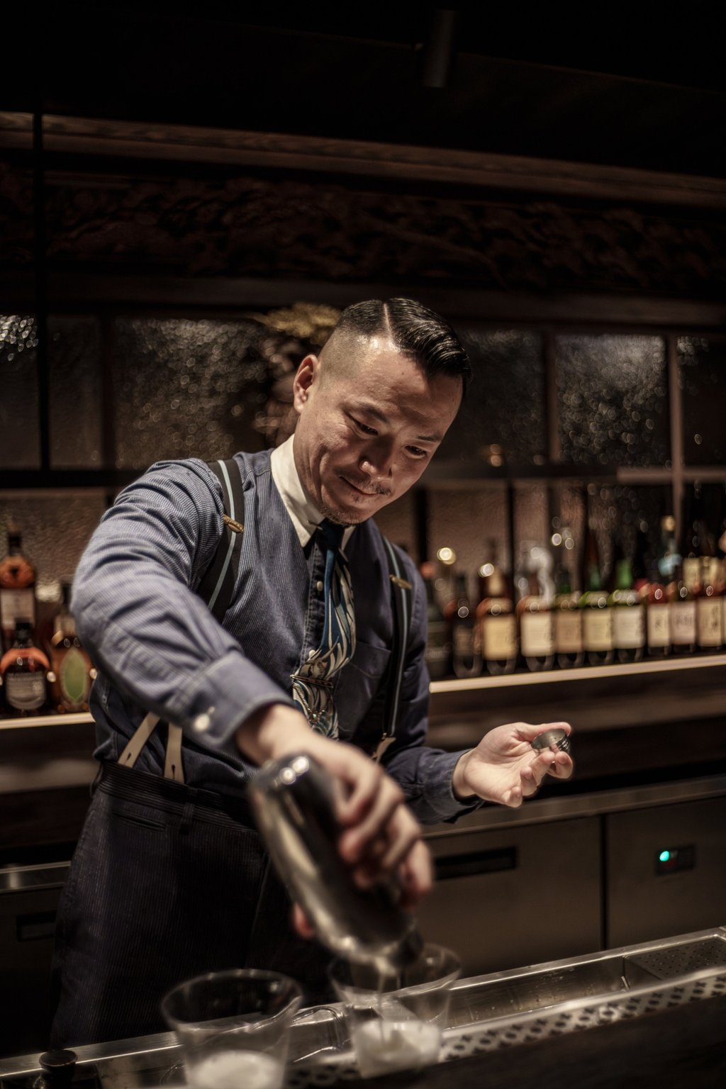 Shingo Gokan behind the bar. Photo: Handout Shingo Gokan behind the bar. Photo: Handout