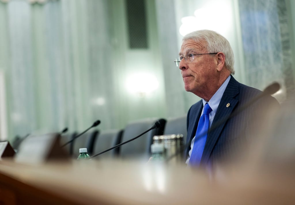 Republican Senator Roger Wicker speaking at a committee hearing in Washington in 2022. Photo: TNS Republican Senator Roger Wicker speaking at a committee hearing in Washington in 2022. Photo: TNS