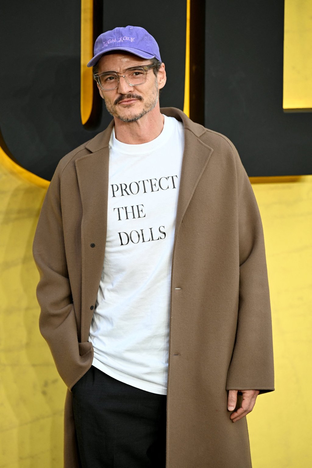 Pedro Pascal in a Protect The Dolls T-shirt at Marvel Studios’ Thunderbolts premiere in April. Photo: Reuters Pedro Pascal in a Protect The Dolls T-shirt at Marvel Studios’ Thunderbolts premiere in April. Photo: Reuters