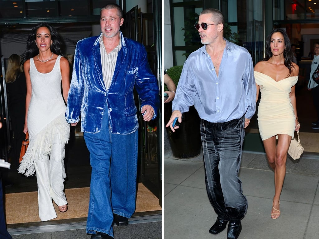 Brad Pitt, with his girlfriend Ines de Ramon, at consecutive appearances in New York in June. Photos: GC Images Brad Pitt, with his girlfriend Ines de Ramon, at consecutive appearances in New York in June. Photos: GC Images
