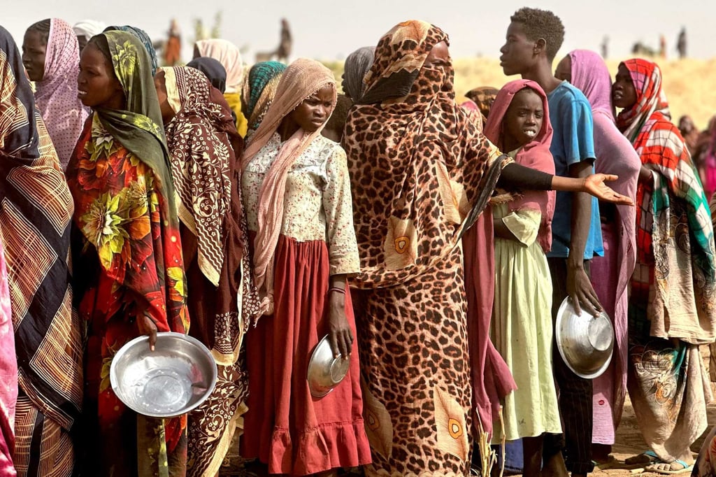 People who fled the Zamzam camp in April. Photo: AFP