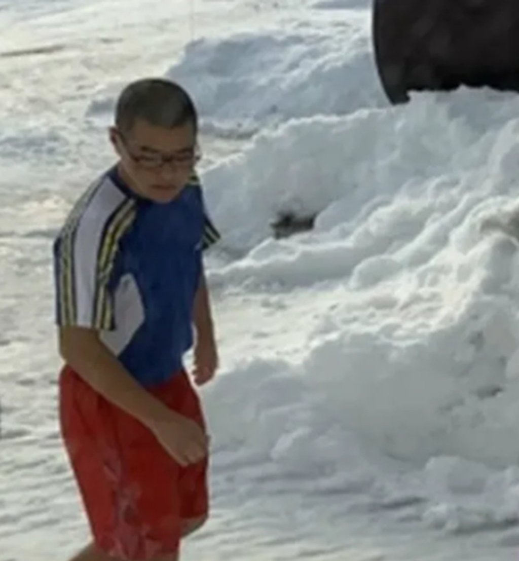 Kanaru Nakayama pictured playing in the snow in his younger days. Photo: QQ.com