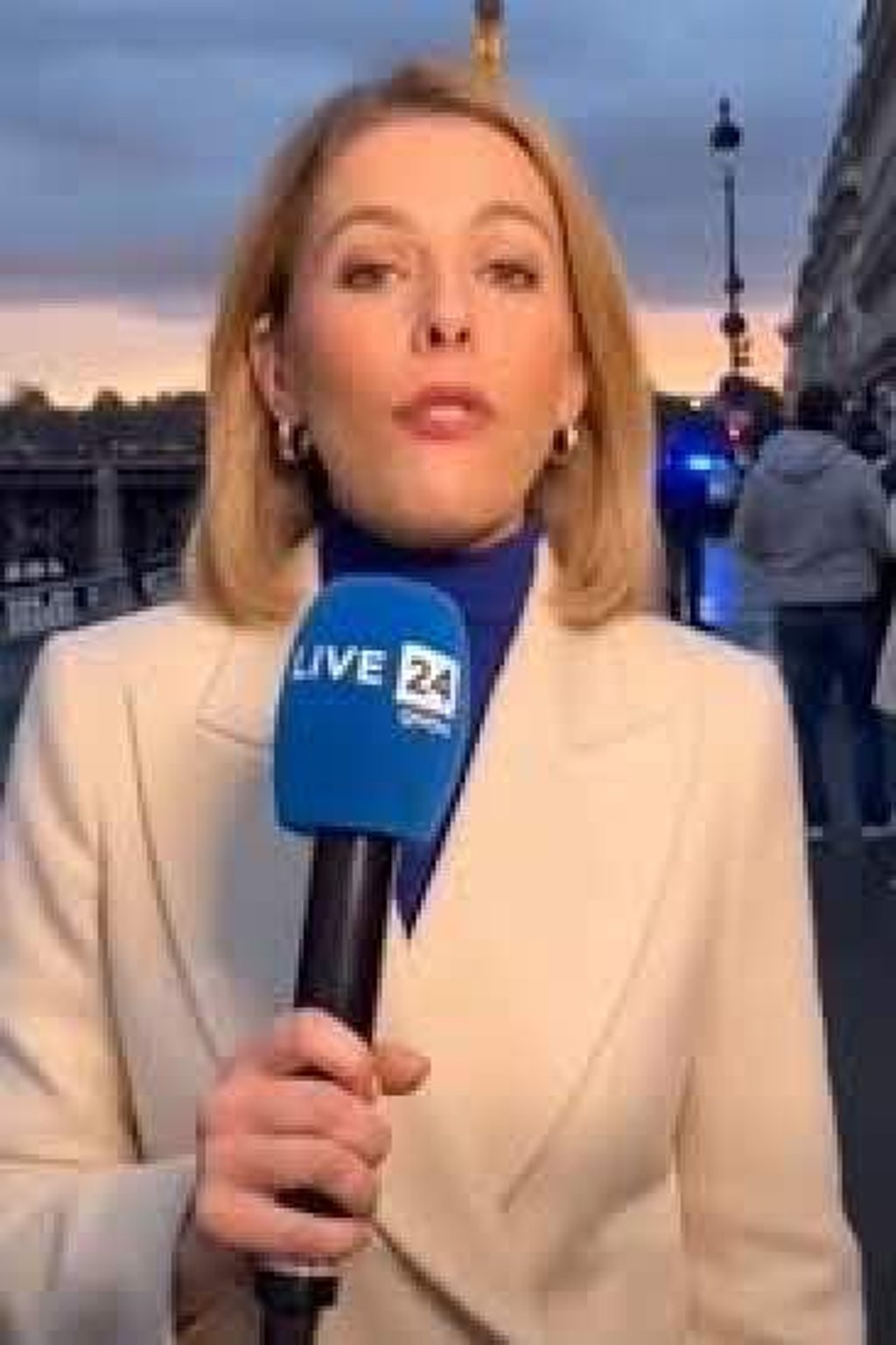 A screengrab from the AI-generated video. Photo: Facebook