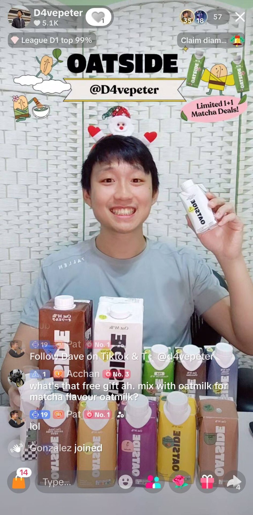 Dave Ho, who graduated from NTU in Singapore with a business degree in December 2024, ventured into live streaming earlier this year. Photo: Dave Ho