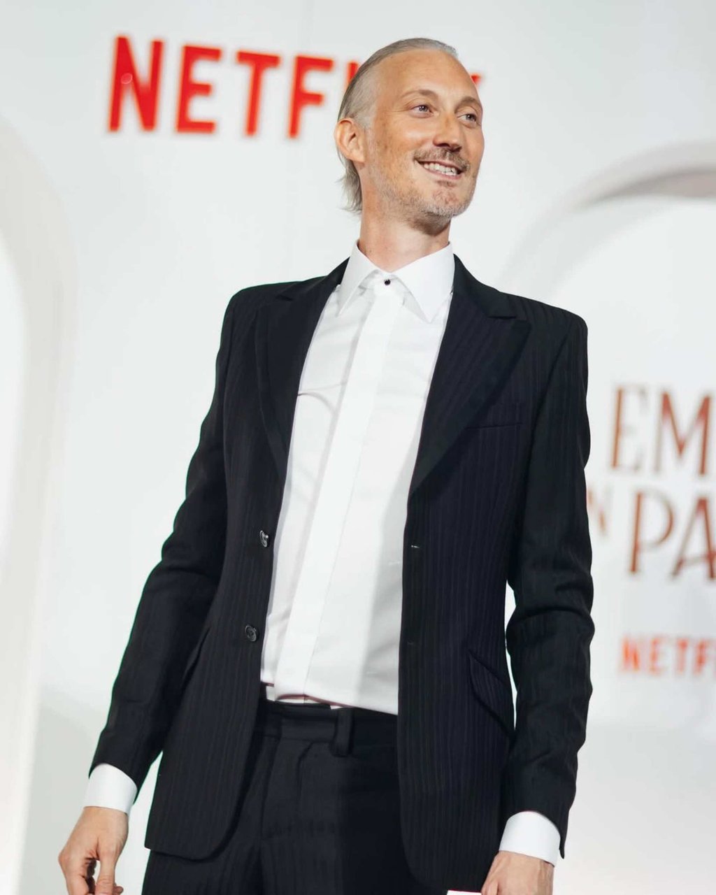 Bruno Gouery at the premiere of Emily in Paris last year. Photo: @brunogouery/Instagram